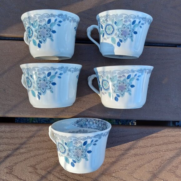 Vintage Pontesa Miranda Snack Plates and Cups Made in Spain 11 Pieces - Picture 3 of 16